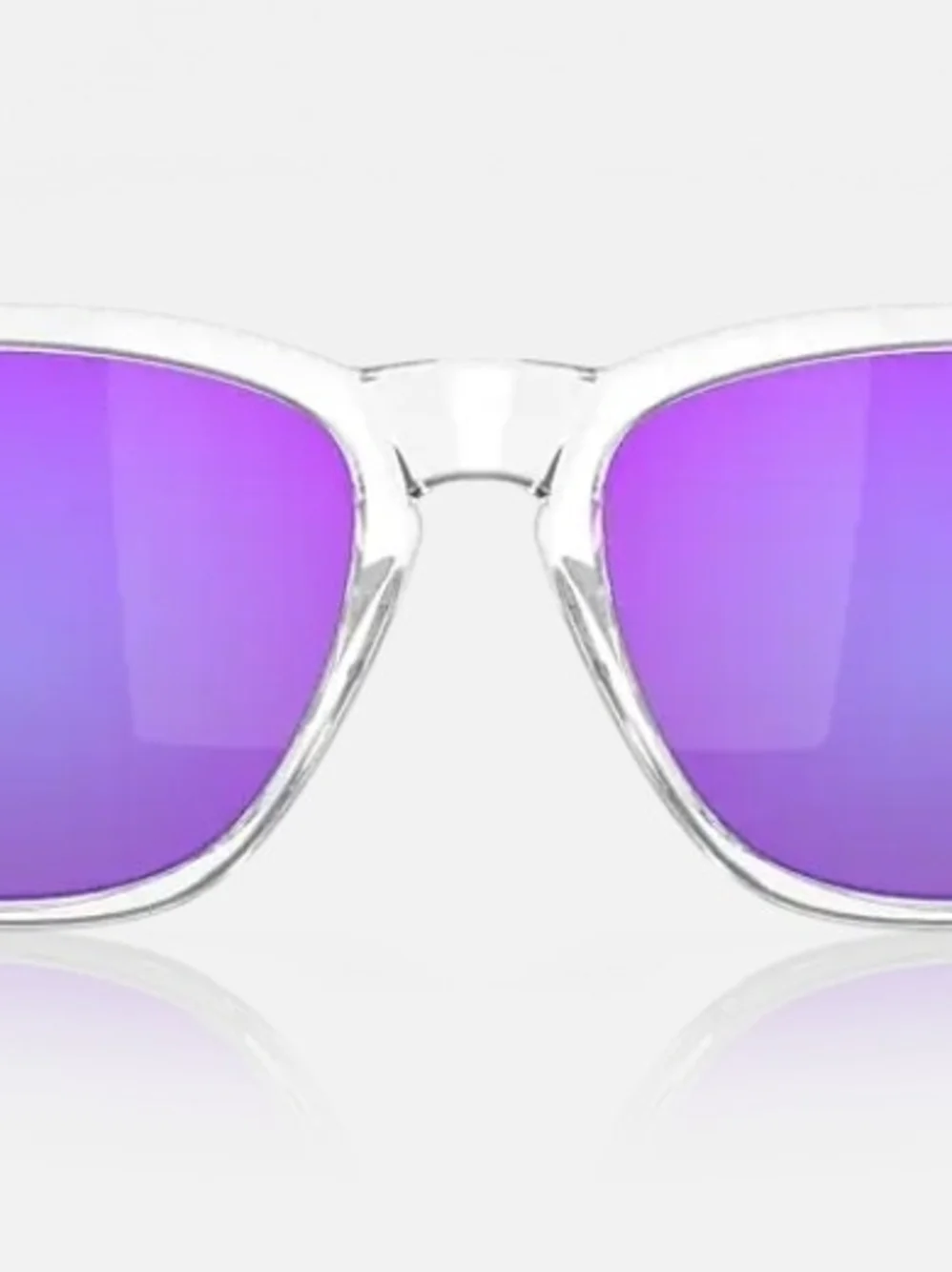 Oakley Catalyst 0OO9272 - Polished Clear Sunglasses with Violet Iridium Lenses